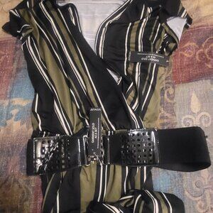 NWT VENUS Jumpsuit Striped Size Large